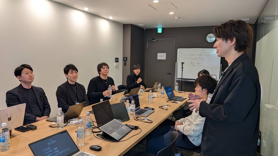 対面作業会・懇親会の様子