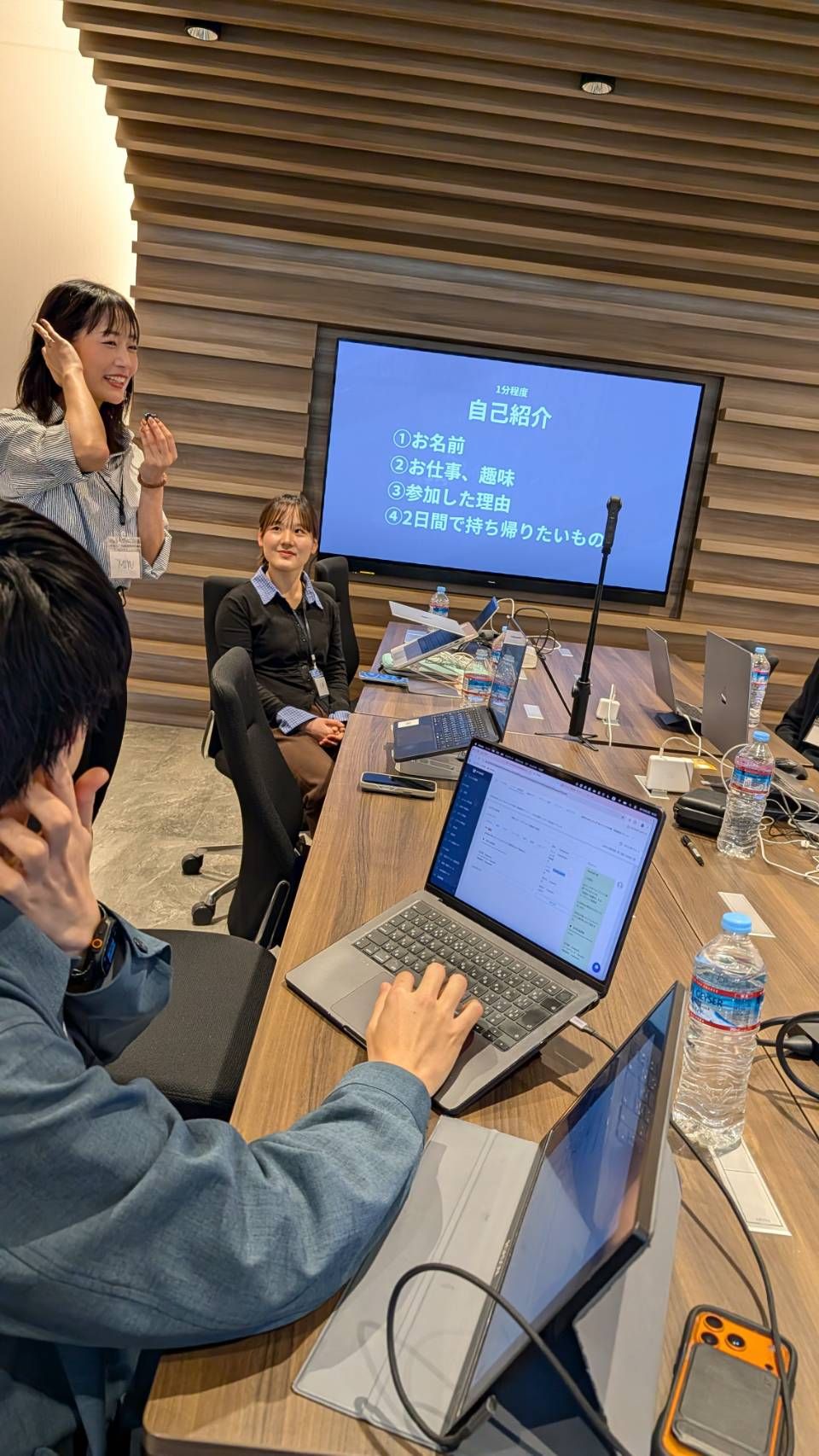 対面作業会・懇親会の様子