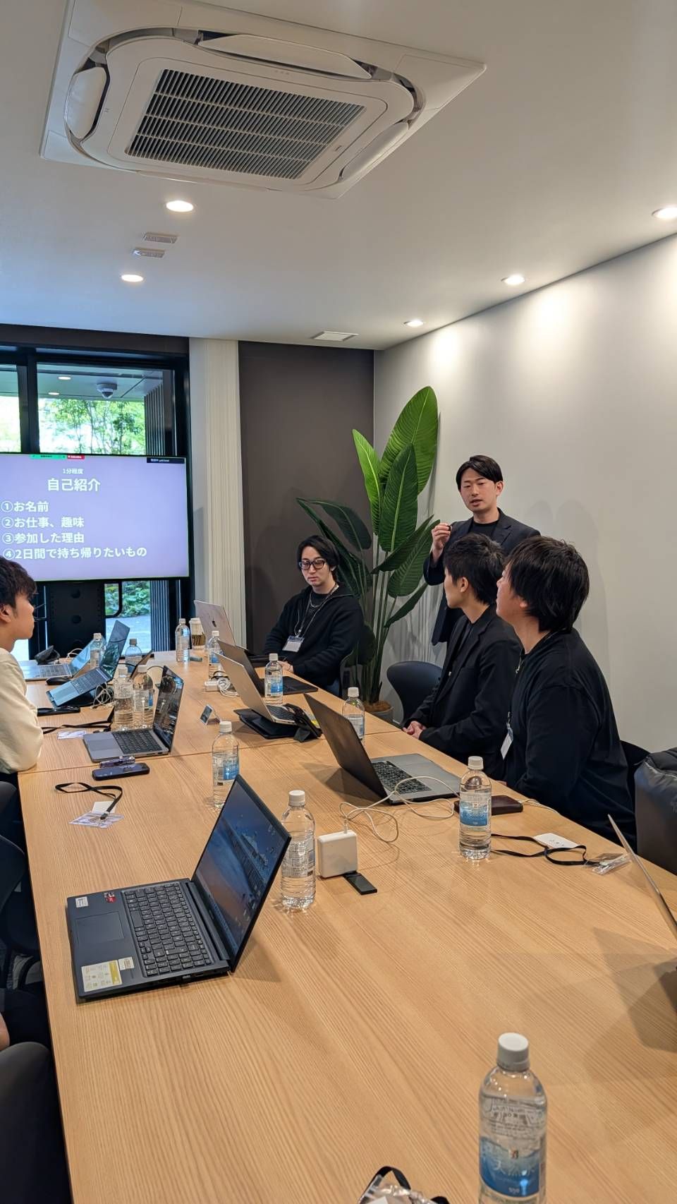 対面作業会・懇親会の様子